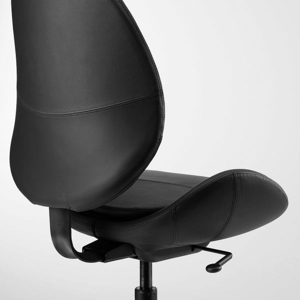 Рабочий стул, Смидиг черный IKEA HATTEFJÄLL ХАТТЕФЬЕЛЛЬ 204.283.22 - фото 3