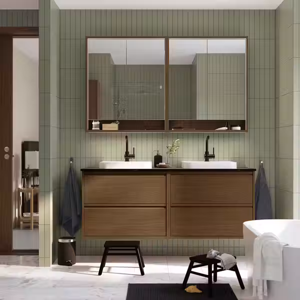 ÄNGSJÖN ЭНГШЁН / BACKSJÖN БАККШЁН Шкаф п-раковину/раковины/смесители - фото 2