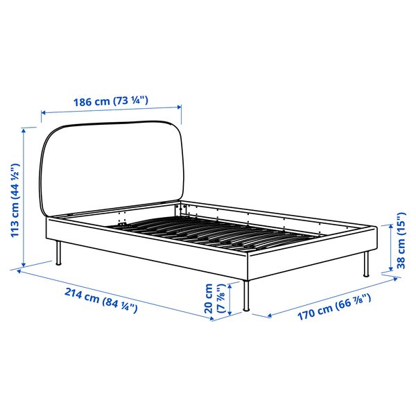 IKEA, дополнительный ракурс - схема-чертеж с размерами