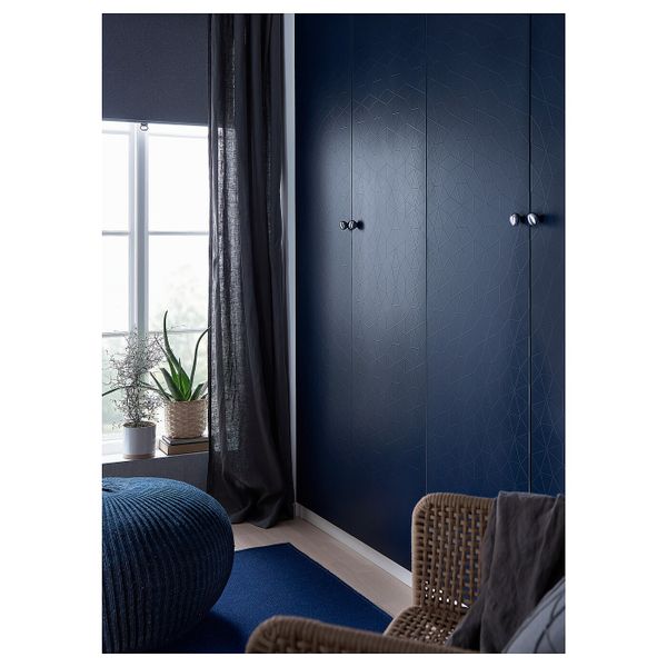 Дверь, черно-синий 50x229 см IKEA ХАМНОС 404.255.01 - фото 3