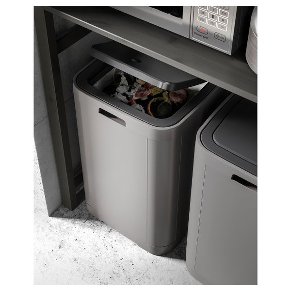 Контейнер с крышкой для/мусора, темно-серый 60 л IKEA GIGANTISK ГИГАНТИСК 804.783.85 - фото 3