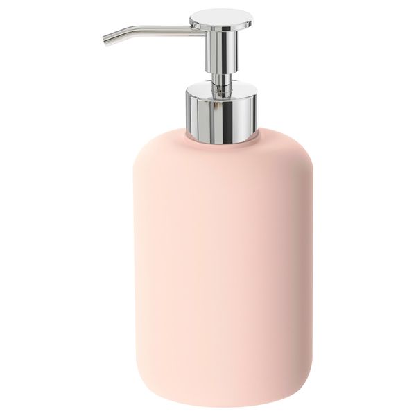Дозатор для жидкого мыла ЭКОЛЬН, бледно-розовый розовый - фото 1