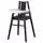 BLÅMES Высокий стульчик со столешн - чёрный