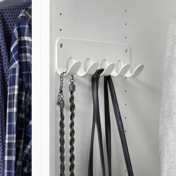 Многофункциональная вешалка, белый IKEA HJÄLPA ХЭЛПА 303.874.58 - схема-чертеж с размерами