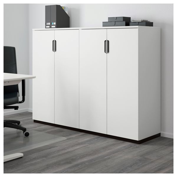 Комбинация для хранения с дверцами ГАЛАНТ, белый (160x120 см) - фото 2