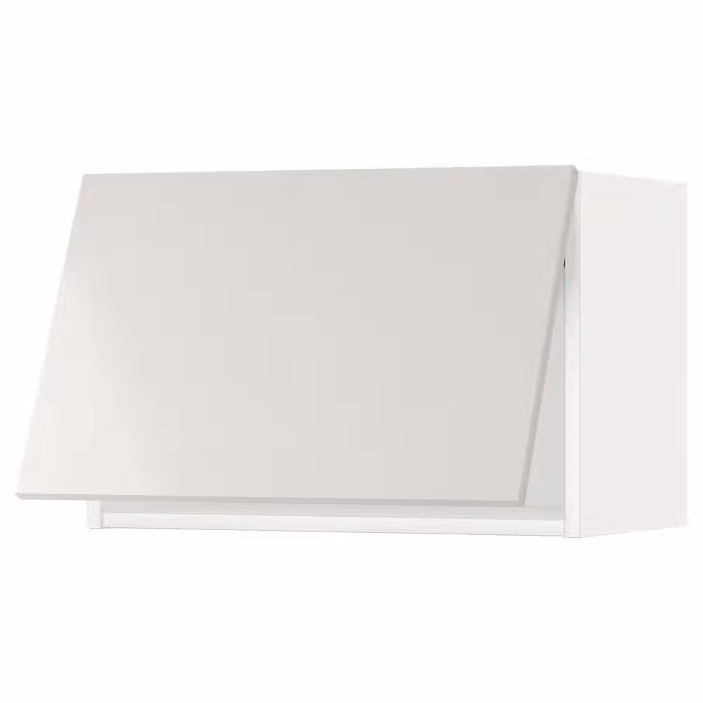 METOD Горизонтальный навесной шкаф - белый/Ringhult светло-серый 60x40 см - фото 1