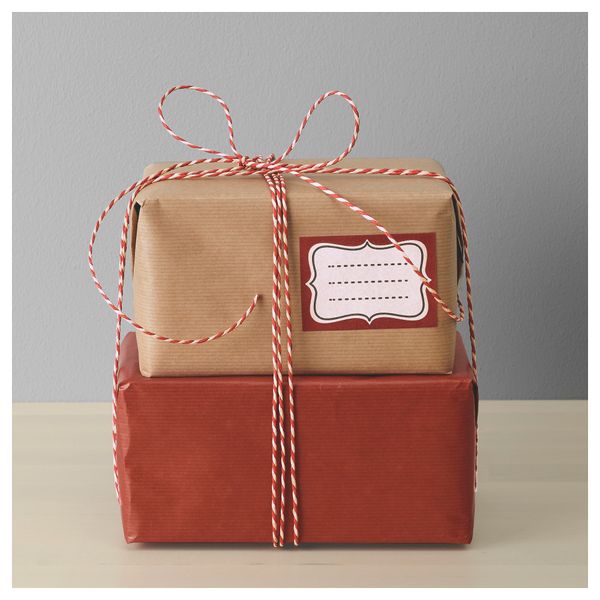 Рулон оберточной бумаги ВИНТЕР 2016, двусторонний естественный, красный (5x0.7 м) - фото 2