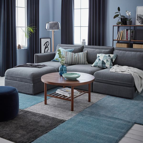 Ковер, короткий ворс, 80x150 см, классический синий IKEA STOENSE СТОЭНСЕ 004.270.07 - фото 5