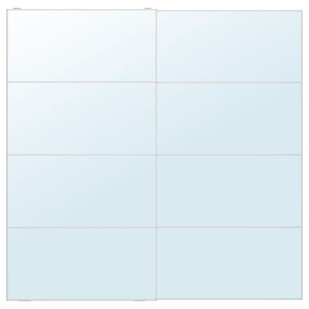Пара раздвижных дверей, 200x201 см, зеркальное стекло IKEA AULI АУЛИ 094.379.12