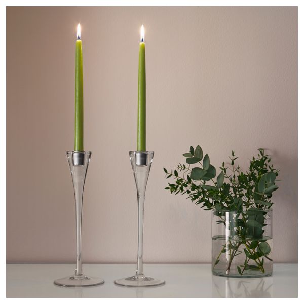 Неароматическая свеча КЛОКХЕТ, темно-зеленый (25 см) - схема-чертеж с размерами