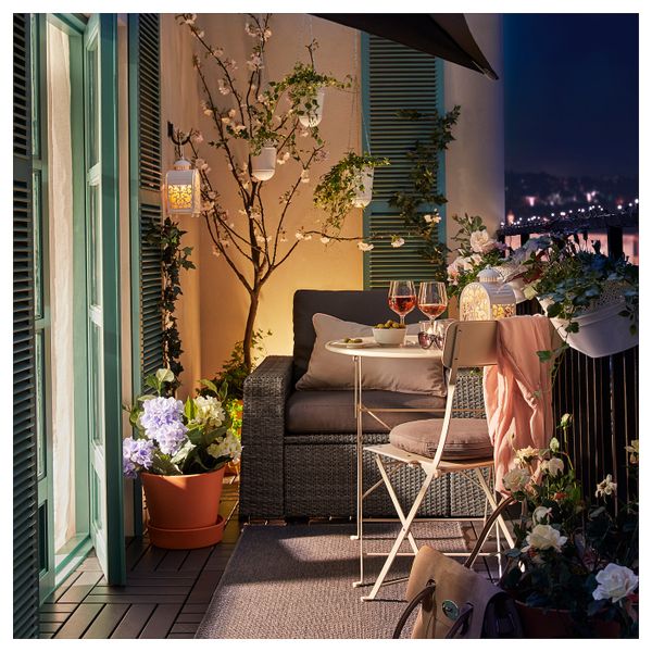 Садовое кресло, темно-серый/ФРЁСЁН/ДУВХОЛЬМЕН темно-серый IKEA SOLLERÖN СОЛЛЕРОН 792.877.25 - фото 2