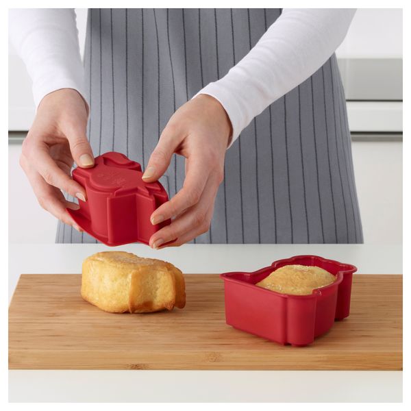 Форма для выпечки, 2 предмета БАКГЛАД, зверюшка красный - схема-чертеж с размерами