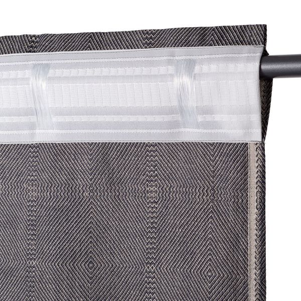 Гардины, 2 шт., темно-серый/естественный 155x300 см IKEA ÄRTSTARR ЭРТСТАРР 804.937.48 - схема-чертеж с размерами