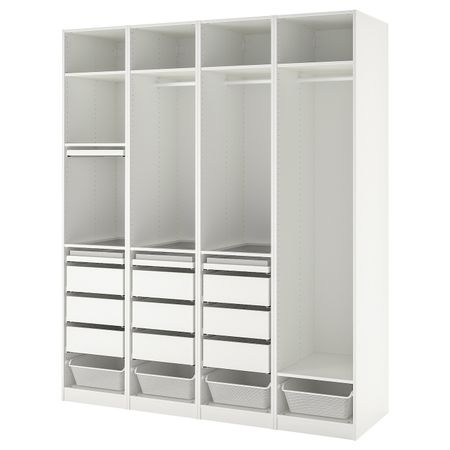 Гардероб, комбинация, белый 200x58x236 см IKEA PAX ПАКС 693.314.32