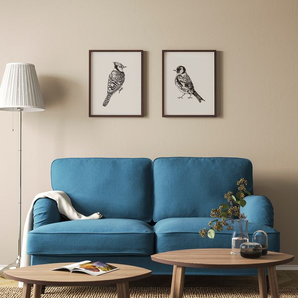 Постер БИЛЬД, Синие птицы (40x50 см) - фото 3