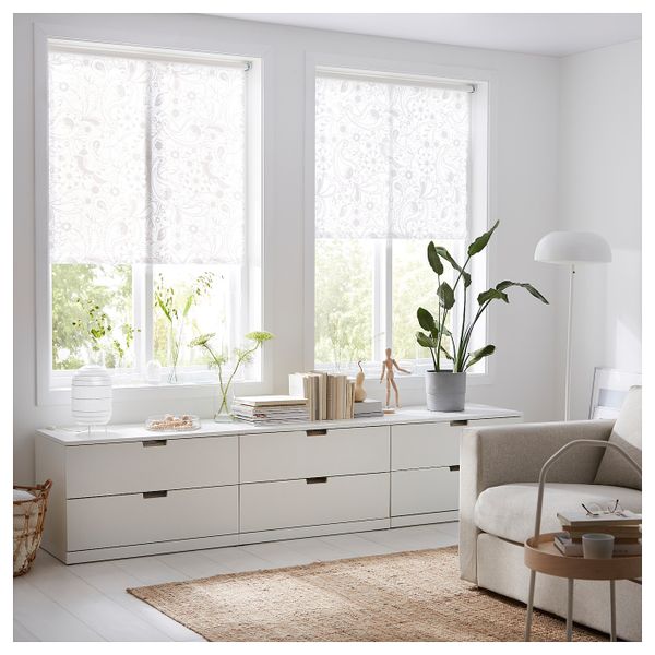 Рулонная штора, белый 120x195 см IKEA LISELOTT ЛИСЕЛОТТ 403.587.66 - фото 2