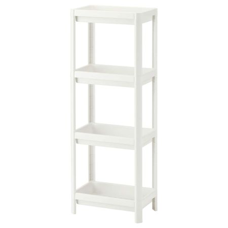Стеллаж, белый 36x23x100 см IKEA VESKEN ВЕСКЕН 003.690.88