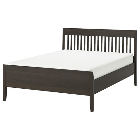 Каркас кровати, темно-коричневый морилка 160x200 см IKEA IDANÄS ИДАНЭС 604.588.97