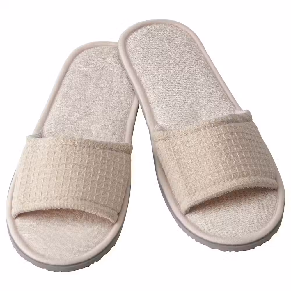 SKOVELSJÖN СКОВЕЛЬШЁН Домашние тапочки - бежевый S/M - фото 1