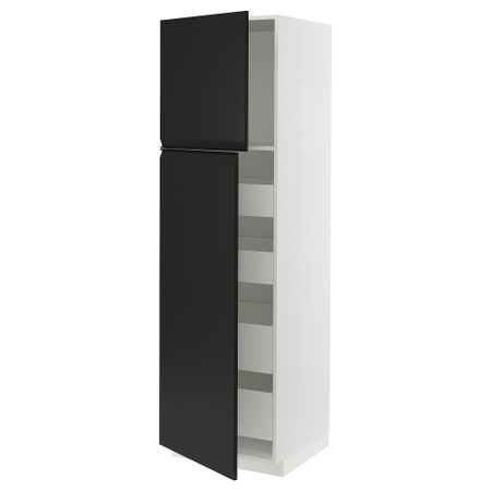 Высокий шкаф, 2 дверцы, 4 ящика IKEA METOD МЕТОД, MAXIMERA МАКСИМЕРА 894.928.10