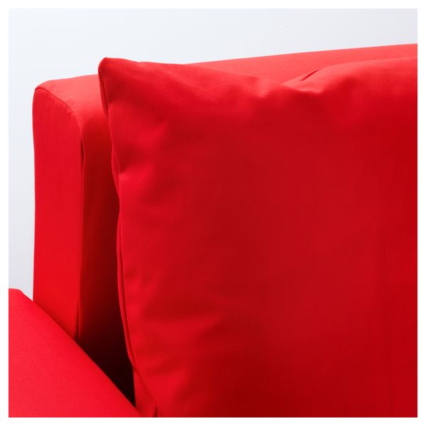 Диван-кровать с козеткой ЛУГНВИК, Гранон красный - схема-чертеж с размерами