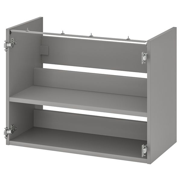 Напольный шкаф для раковины, с полкой, 80x40x60 см, серый IKEA BEGIVENHET БЕГИВЕНХЕТ 704.404.73 - фото 1