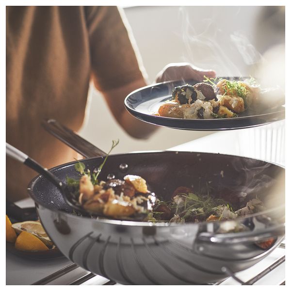 Вок-сковорода, 32 см, нержавеющая сталь, антипригарное покрытие IKEA IKEA 365 + HJÄLTE ИКЕА 365 + ЙЭЛТЕ 004.842.67 - фото 13