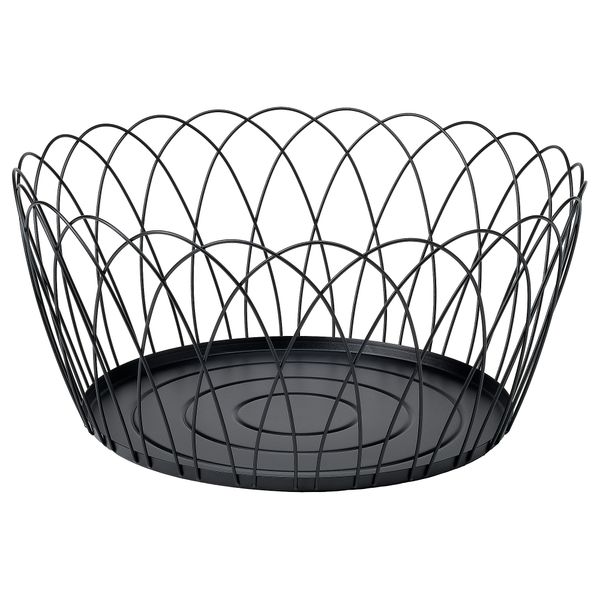 Корзина, черный, 55x25 см IKEA HÖSTAGILLE 105.757.85 - фото 1