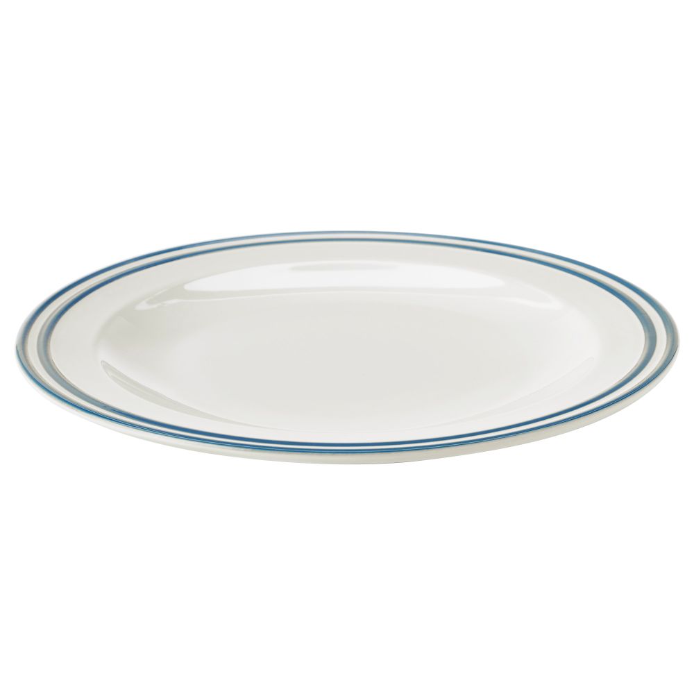 Тарелка ФИНСТИЛТ, белый с оттенком, синий (28 см) - фото 1