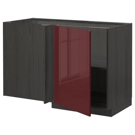 Угловой напольный шкаф с полкой, 128x68 cm IKEA METOD МЕТОД 794.606.21