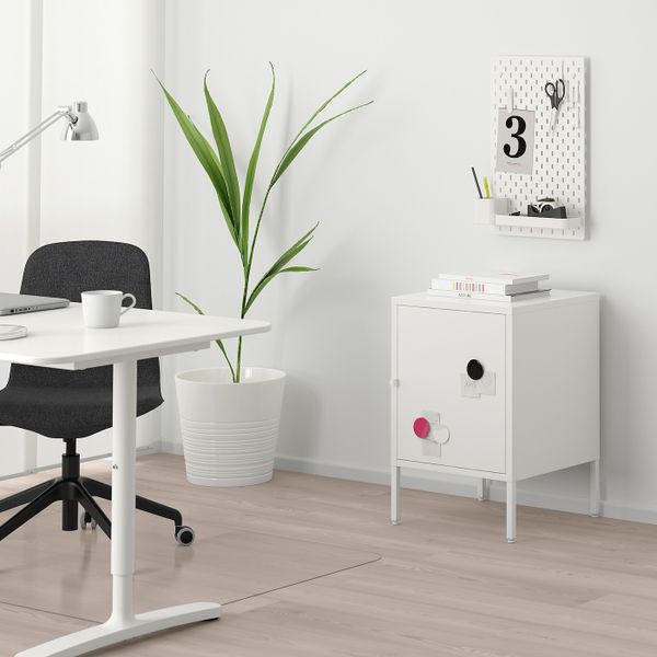 Комбинация для хранения с дверцами, белый 45x47x67 см IKEA HÄLLAN ХЭЛЛАН 492.913.14 - фото 3