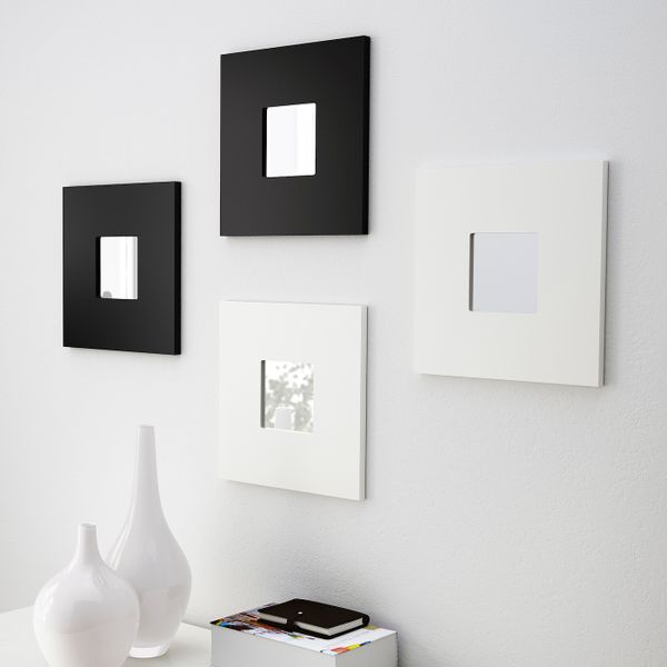 Зеркало, белый, 26x26 см IKEA МАЛЬМА 103.692.62 - фото 2