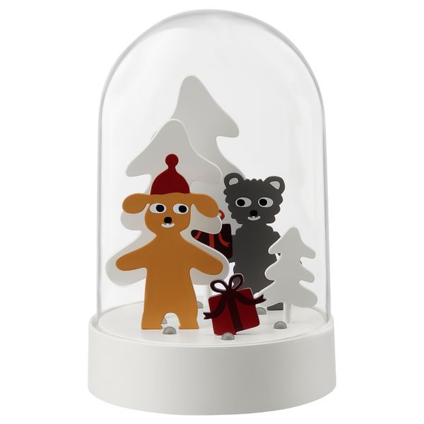 Светодиодное настольное украшение, мишка с подарком IKEA STRÅLA СТРОЛА 205.084.70 - фото 1