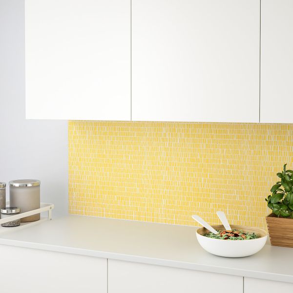 Настенная панель, двусторонний под белый мрамор, с рисунком 119.6x55 см IKEA ЛИЗЕКИЛЬ 503.971.64 - фото 3