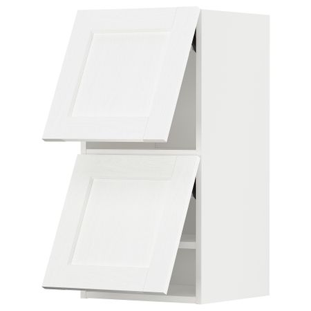 Навесной горизонтальный шкаф, 2 двери, 40x80 cm IKEA METOD МЕТОД 094.734.53
