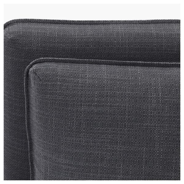 Секция дивана со спинкой ВАЛЛЕНТУНА, Хилларед темно-серый - фото 4