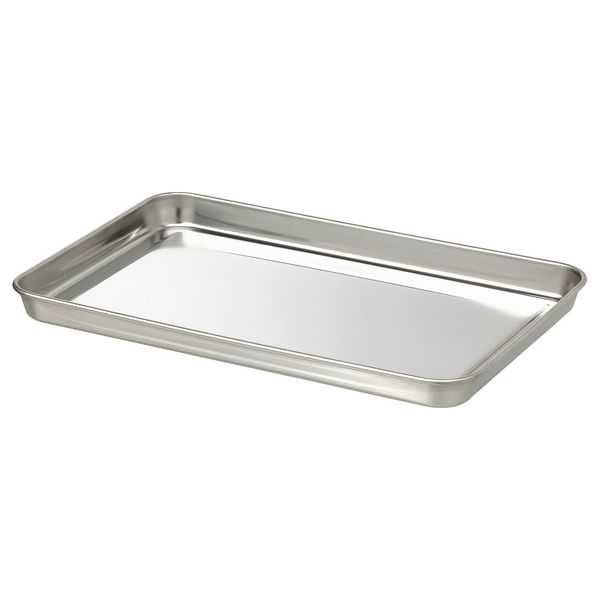 GRILLTIDER Поднос сервировочный - нержавеющ сталь 30x20 см - фото 1