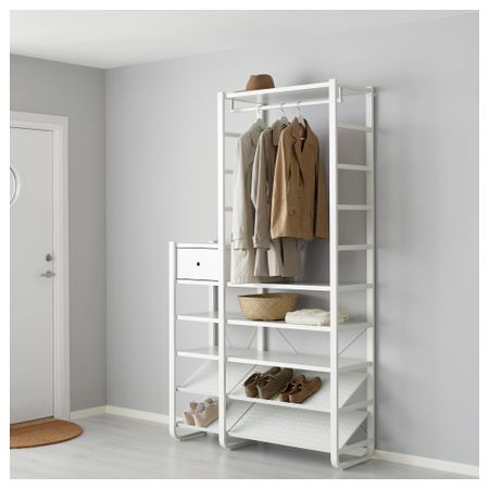 2 секции ЭЛВАРЛИ, белый (125x40x216 см)