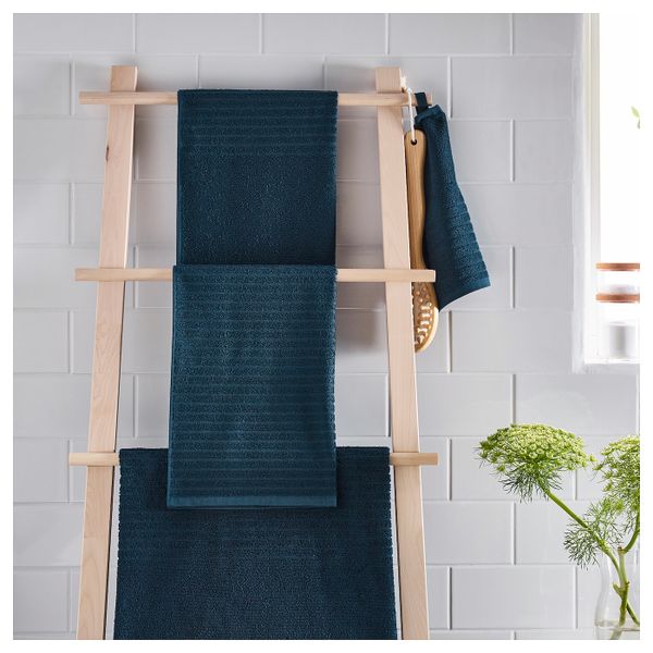 Банное полотенце, темно-синий 70x140 см IKEA VÅGSJÖN ВОГШЁН 903.536.05 - фото 4