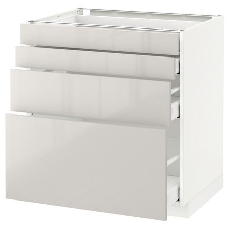 METOD / MAXIMERA Напольн шкаф 4 фронт панели/4 ящика