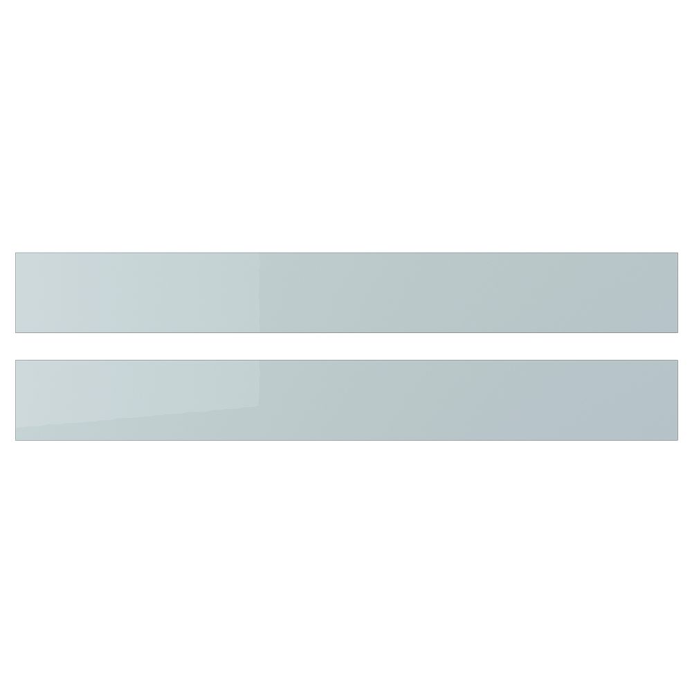 Фронтальная панель ящика, 80x10 см, глянцевый серо-синий светлый IKEA KSTALLARP СТАЛЛАРП КАЛЛАРП 705.201.63 - фото 1