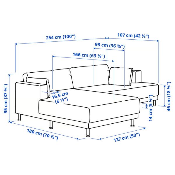 IKEA, дополнительный ракурс - схема-чертеж с размерами