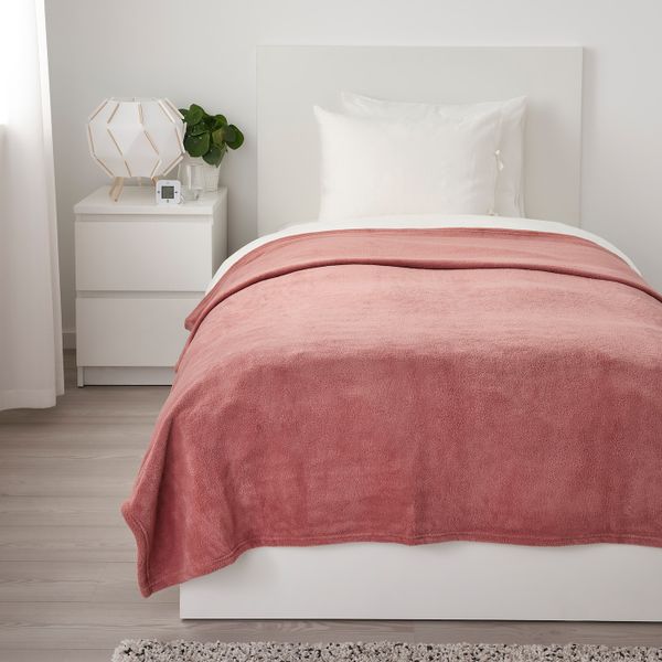 Покрывало, темно-розовый 150x250 см IKEA TRATTVIVA ТРАТТВИВА 204.421.82 - фото 2