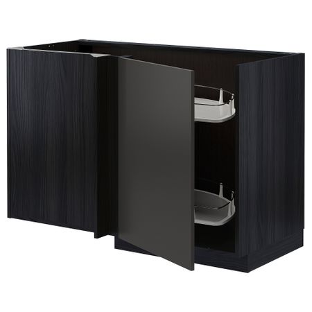Угловой Напольный шкаф с выдвижной секцией IKEA METOD МЕТОД 194.987.59