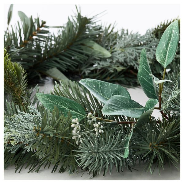 Искусственный венок СМИККА, зеленый (46 см) - схема-чертеж с размерами