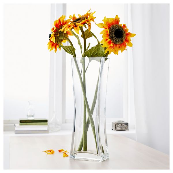 Ваза РЕКТАНГЕЛЬ, прозрачное стекло (45 см) - фото 2