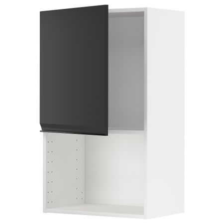 Навесной шкаф для СВЧ-печи, белый, Upplöv матовый антрацит, 60x100 см IKEA METOD МЕТОД 094.941.01
