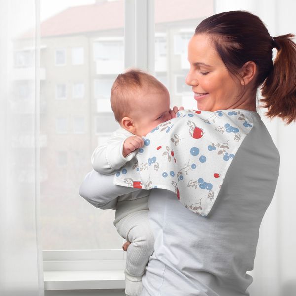 Полотенце, орнамент «точки/черника» 30x30 см IKEA RÖDHAKE РЁДХАКЕ 804.402.03 - фото 2