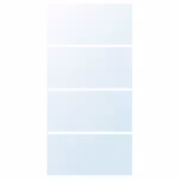 AULI 4 панели д/рамы раздвижной дверцы - зеркальное стекло 100x201 см - фото 1