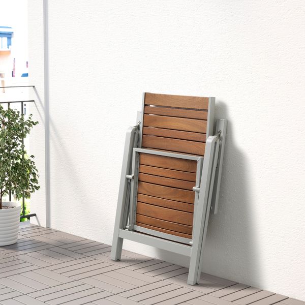 Стол+6кресел,д/сада, светло-коричневый/Куддарна серый 156x90 см IKEA SJÄLLAND ШЭЛЛАНД 992.918.87 - фото 4